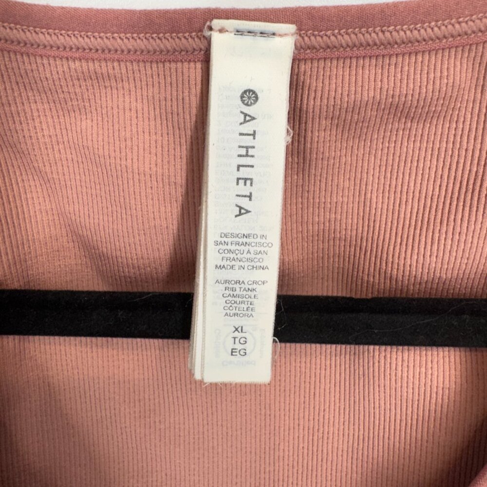 Aurora Seamless Crop Rib Tank in Ocelot Spot Peach - Picture 3 of 6